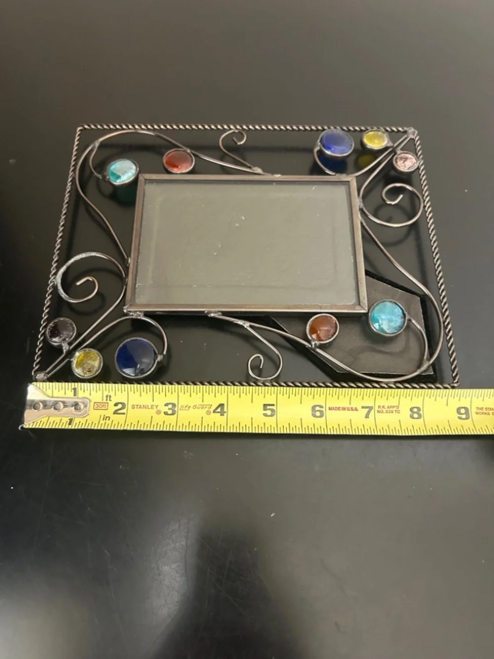 Multicolor Glass Nuggets Picture Frame.